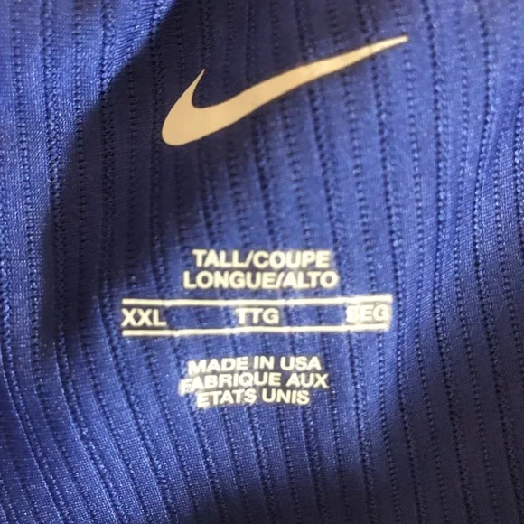Nike 2023 Pro Elite Rosa Team Long Tights Blue Mens Size XXL New DX9059-000